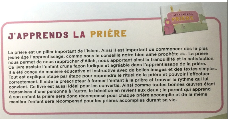 J'Apprends la Prière - fille - Hadieth Benelux